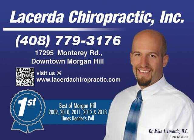 grocery store shopping cart advertisement for Lacerda chiropractic