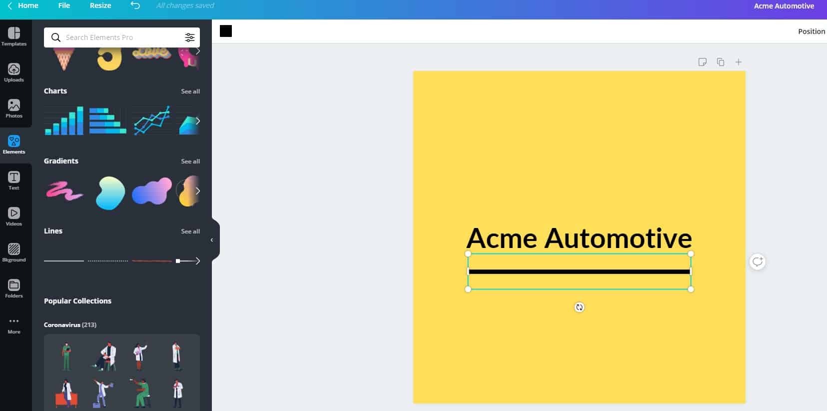 Additional Style Elements - Acme Automotive Image