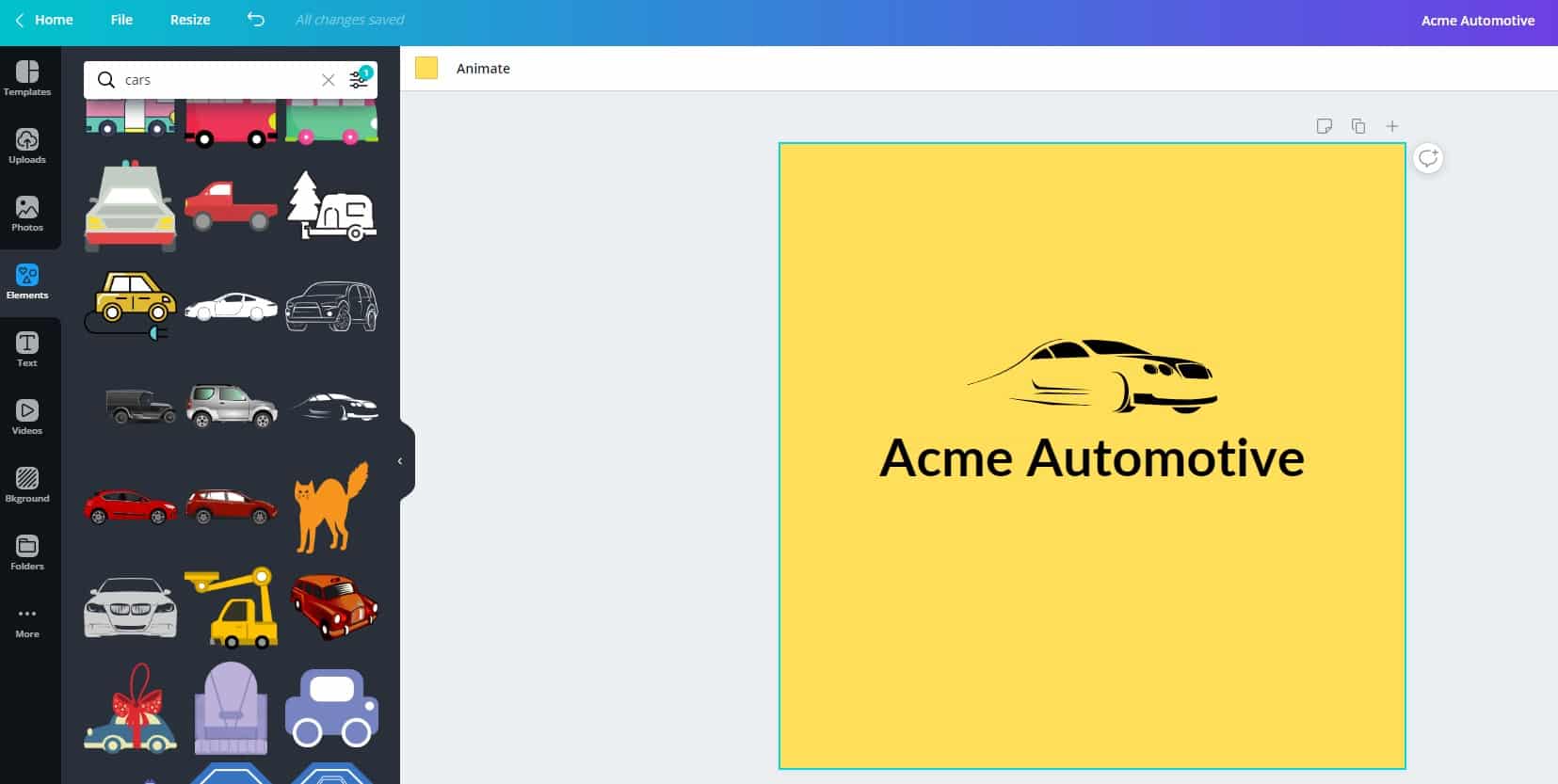 Additional Style Elements - Acme Automotive Image