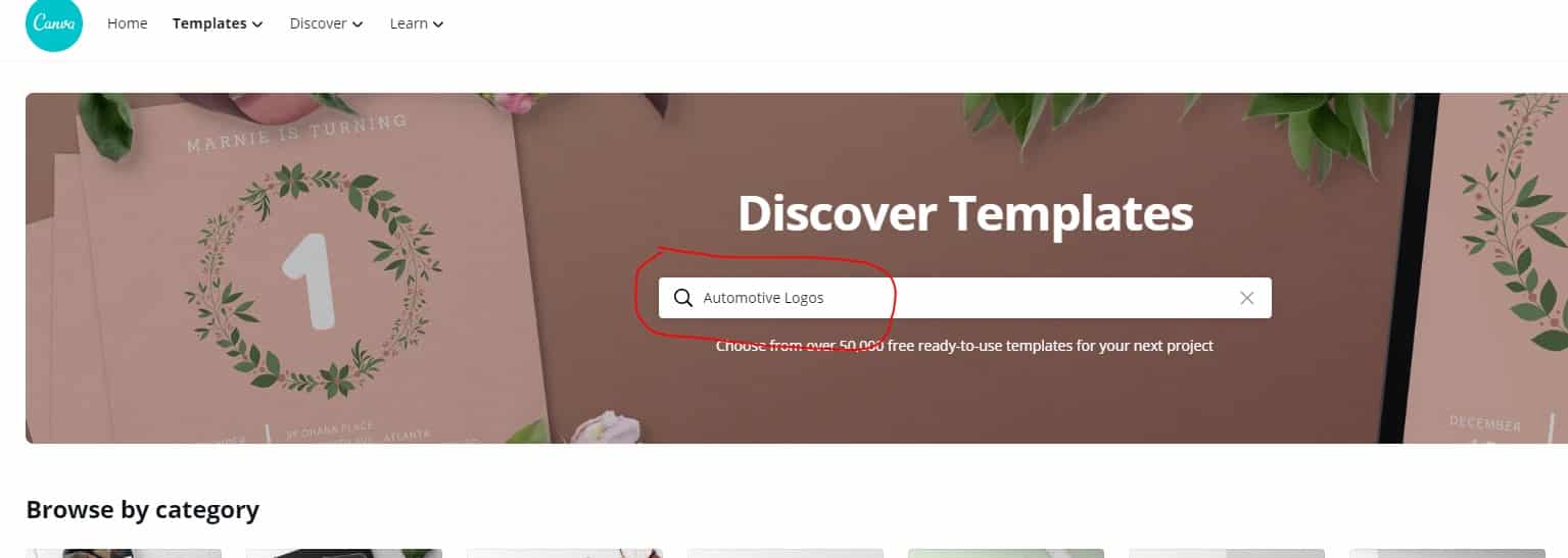 Discover Templates - Automotive Logos Image