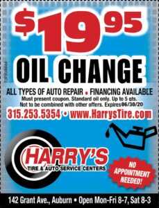 oil change coupon Harry's