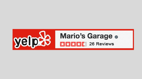 yelp auto shop rating