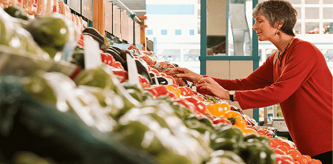 indoor media audience for grocery store advertising