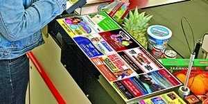 Ads on Checkout Stand Image