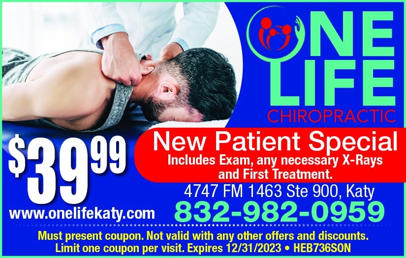 One Life Chiropractic: $39.99 New Patient Special - 832-982-0959