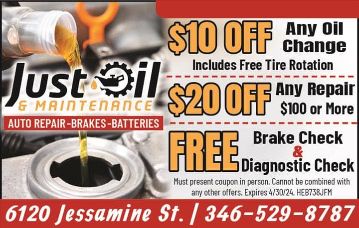 JUST OIL AND CAR MAINTENANCE