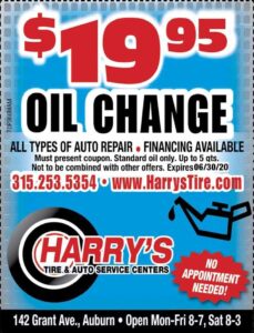 oil change coupon Harry's