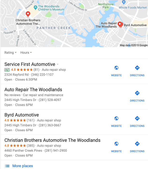 auto repair shops