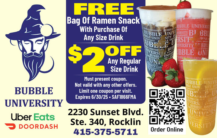 Bubble University, Rocklin